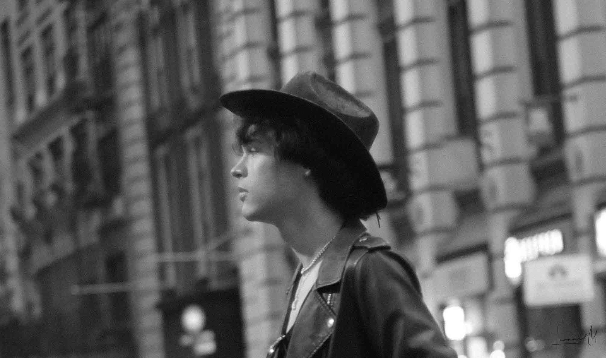 A modern interpretation of the classic cowboy in an urban setting.