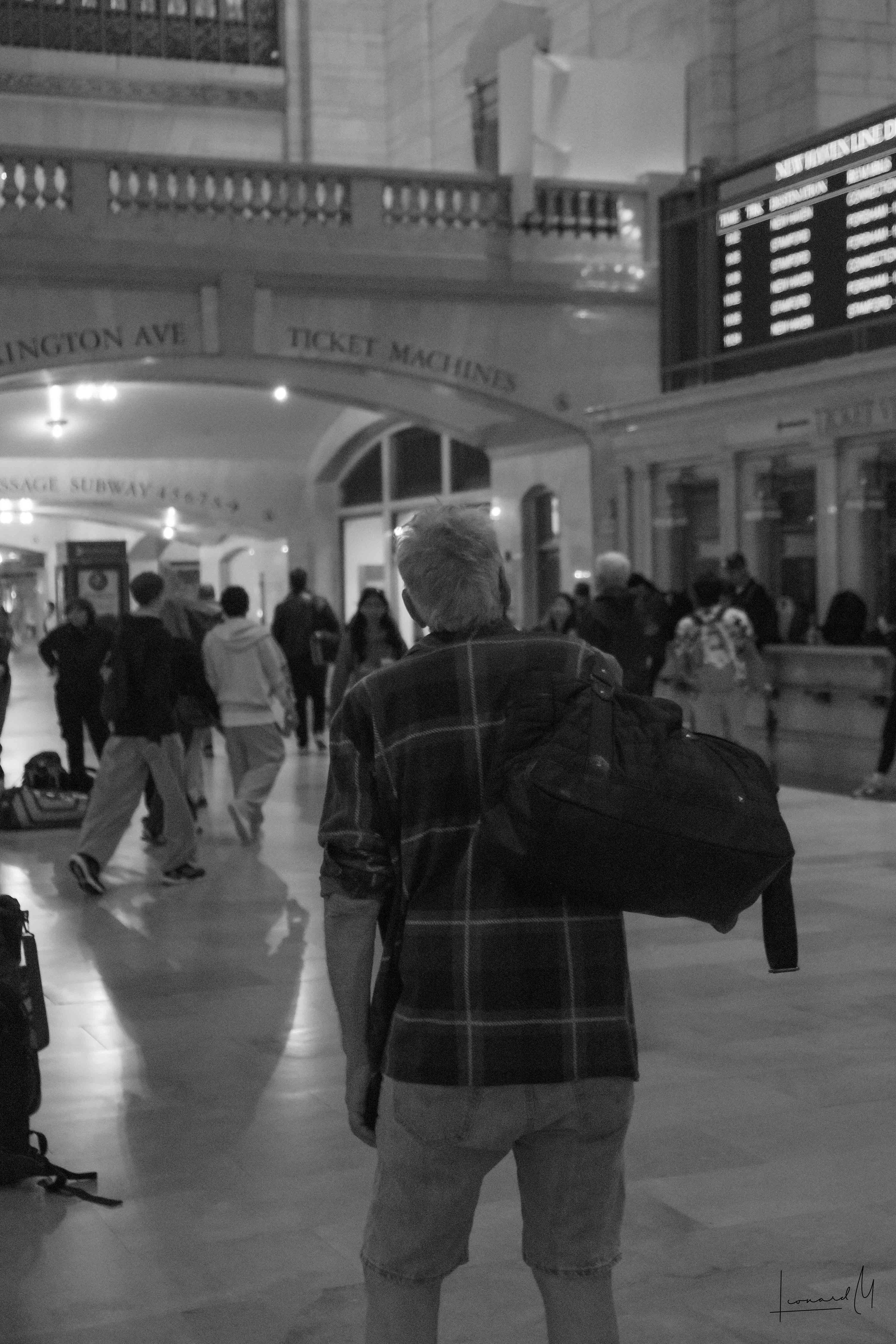 The beginning of a journey through the city.